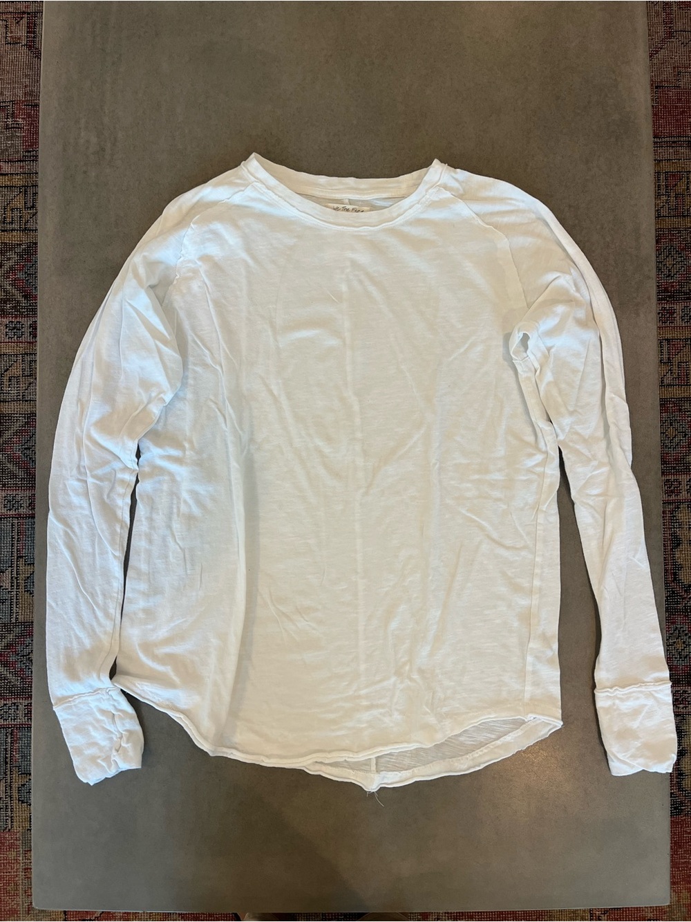 We The Free - White Long-Sleeve Crew Neck Shirt - worn once - Small